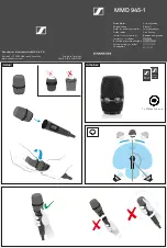 Sennheiser MMD 945-1 Quick Manual предпросмотр