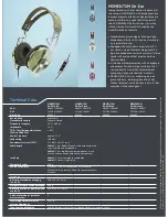 Предварительный просмотр 2 страницы Sennheiser MOMENTUM On-Ear Technical Data