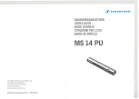 Предварительный просмотр 1 страницы Sennheiser MS 14 PU User Manual