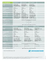 Предварительный просмотр 4 страницы Sennheiser MX 70 Brochure & Specs