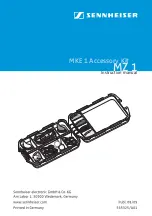 Предварительный просмотр 1 страницы Sennheiser MZ 1 Instruction Manual