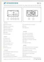 Sennheiser MZA 14 Manual preview