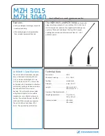 Sennheiser MZH 3015 Product Sheet preview