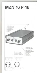 Preview for 3 page of Sennheiser MZN 16 P48 Manual