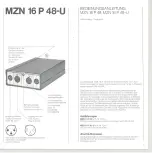 Preview for 4 page of Sennheiser MZN 16 P48 Manual