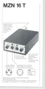 Preview for 3 page of Sennheiser MZN 16 T Manual