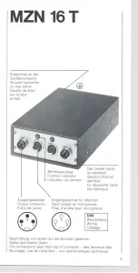 Предварительный просмотр 3 страницы Sennheiser MZN 16 T Manual