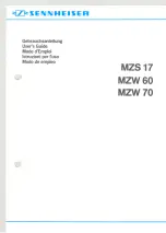 Sennheiser MZS 17 Manual preview