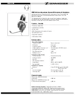 Предварительный просмотр 1 страницы Sennheiser NoiseGard HMEC 372 Technical Data