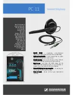 Предварительный просмотр 1 страницы Sennheiser PC 11 Instructions For Use