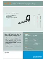 Предварительный просмотр 1 страницы Sennheiser PC 121 Technical Data