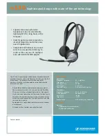 Предварительный просмотр 1 страницы Sennheiser PC 130 Technical Data