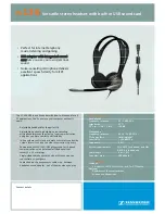 Предварительный просмотр 1 страницы Sennheiser PC 136 Brochure