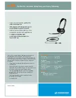 Предварительный просмотр 1 страницы Sennheiser PC 35 Datasheet