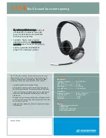 Предварительный просмотр 1 страницы Sennheiser PC PC151 Technical Data