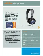 Предварительный просмотр 1 страницы Sennheiser PC PC160SK Technical Data