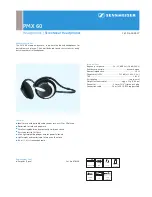 Sennheiser PMX 60 Product Sheet предпросмотр