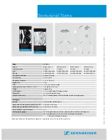 Предварительный просмотр 2 страницы Sennheiser PX 200-II Product Sheet