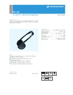 Sennheiser PX 30 Datasheet предпросмотр