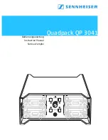 Предварительный просмотр 1 страницы Sennheiser Quadpack QP 3041 Instruction Manual