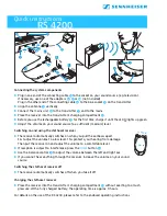 Предварительный просмотр 2 страницы Sennheiser Quickguide RS 4200 Quick Instructions