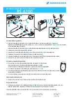 Предварительный просмотр 4 страницы Sennheiser Quickguide RS 4200 Quick Instructions