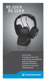 Preview for 1 page of Sennheiser RS 119 II Quick Manual