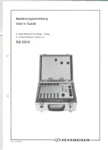 Preview for 1 page of Sennheiser RS 2012 User Manual