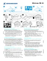 Предварительный просмотр 1 страницы Sennheiser RS30 RS 30 Product Manual