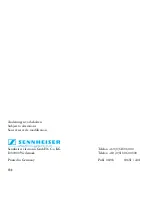 Preview for 134 page of Sennheiser S-MCD 3000 HP Instructions For Use Manual