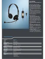 Предварительный просмотр 2 страницы Sennheiser SC 60 USB ML Product Sheet