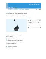 Предварительный просмотр 1 страницы Sennheiser SDC 8000 CC Specification