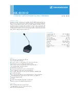 Предварительный просмотр 1 страницы Sennheiser SDC 8000 ID Product Sheet