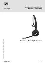 Предварительный просмотр 1 страницы Sennheiser SDW 10 HS Assembly & Disassembly Instructions