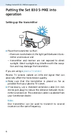 Предварительный просмотр 10 страницы Sennheiser Set 830 S-MKE Instruction Manual