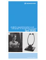 Предварительный просмотр 1 страницы Sennheiser SET 900 Instruction Manual