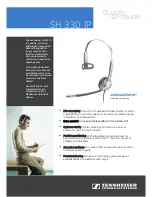 Sennheiser SH 330 IP Datasheet preview