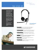 Sennheiser SH 350 IP Datasheet preview