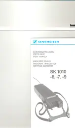 Предварительный просмотр 1 страницы Sennheiser SK 1010 Manual