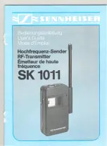 Предварительный просмотр 1 страницы Sennheiser SK 1011 Manual