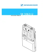 Предварительный просмотр 1 страницы Sennheiser SK 3063 Instruction Manual