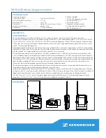Preview for 2 page of Sennheiser SK 500 G3 Specifications