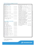 Preview for 3 page of Sennheiser SK 500 G3 Specifications