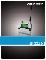 Предварительный просмотр 1 страницы Sennheiser SK 5212-II - ANNEXE 762 Instruction Manual