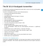 Предварительный просмотр 4 страницы Sennheiser SK 5212-II - ANNEXE 762 Instruction Manual