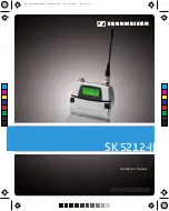 Предварительный просмотр 1 страницы Sennheiser SK 5212-II - FREQUENCY TABLES Instruction Manual