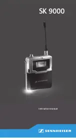 Sennheiser SK 9000 Instruction Manual preview