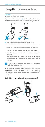 Предварительный просмотр 13 страницы Sennheiser SKM 300 G3 Instruction Manual