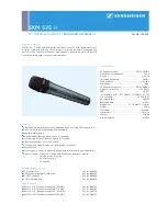Sennheiser SKM 535 G2 Product Sheet preview