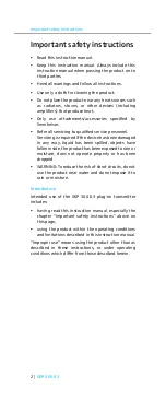 Preview for 3 page of Sennheiser SKP 300 evolution wireless G3 Instruction Manual